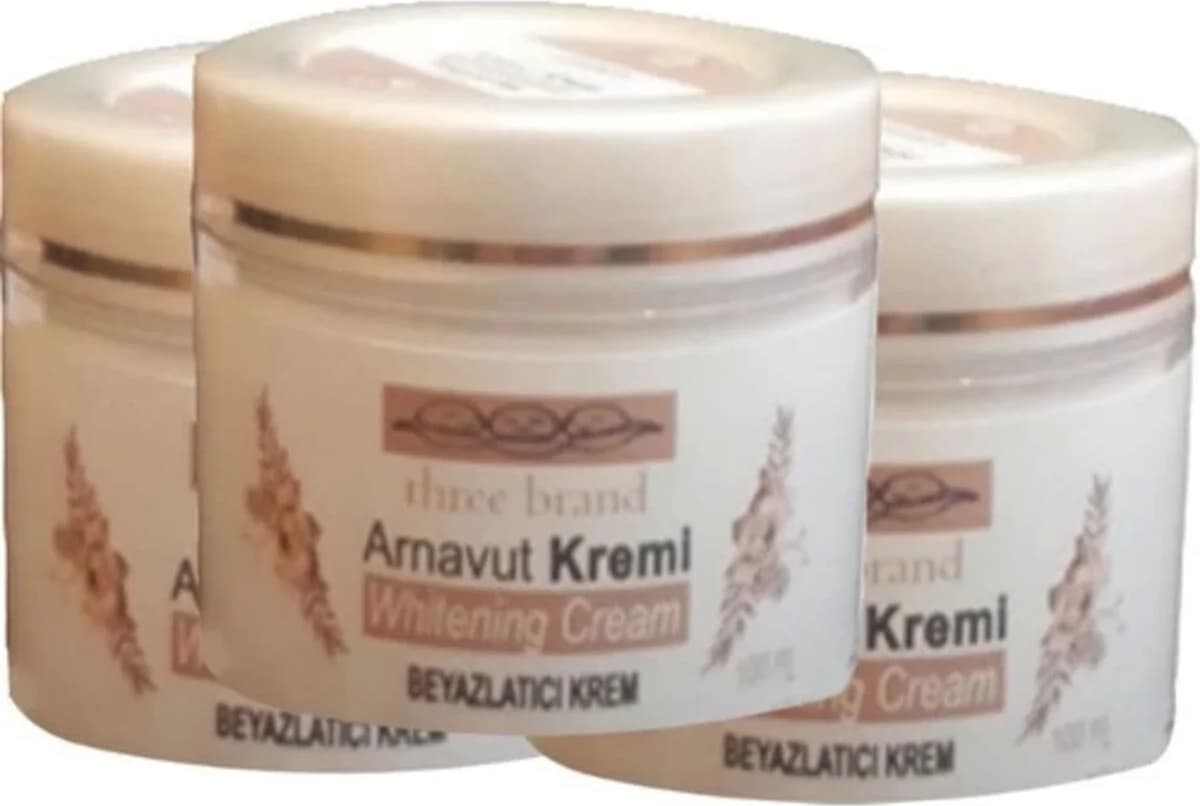 Three Brand Arnavut Kremi 3 Adet Adet Whitens Cream Tüm Bölge  Kremi 100 ml
