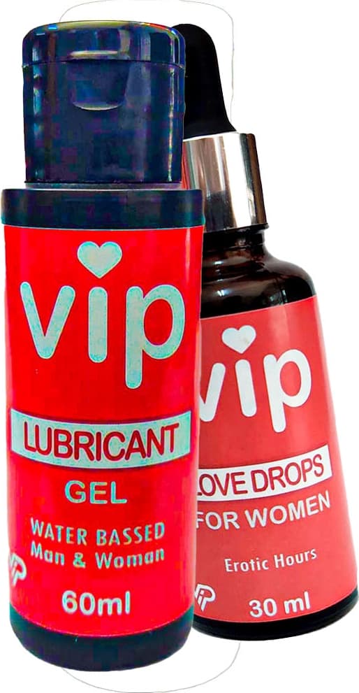 Vıp Bay ve Bayanlara UYGUNLUBRIKANT60 ml Jel + Kadınlara Özel Cinseldamla