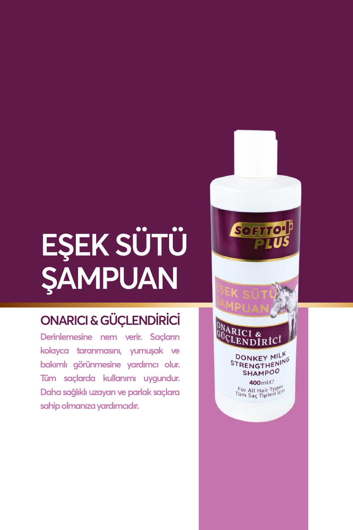 ONARICI GÜÇLÜ EŞEK SÜTÜ ŞAMPUAN 400 ML