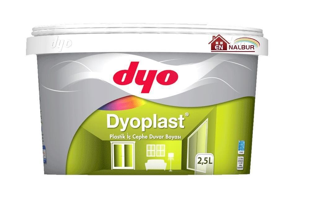 Dyoplast Plastik İç Cephe Boyası 2,5 Litre Siyah