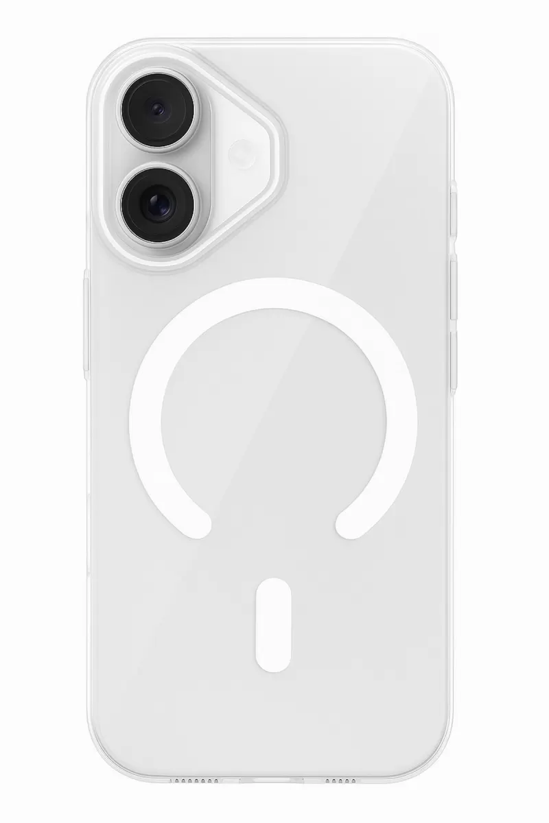 iPhone 16 PC Blank Magsafe Kapak - Şeffaf