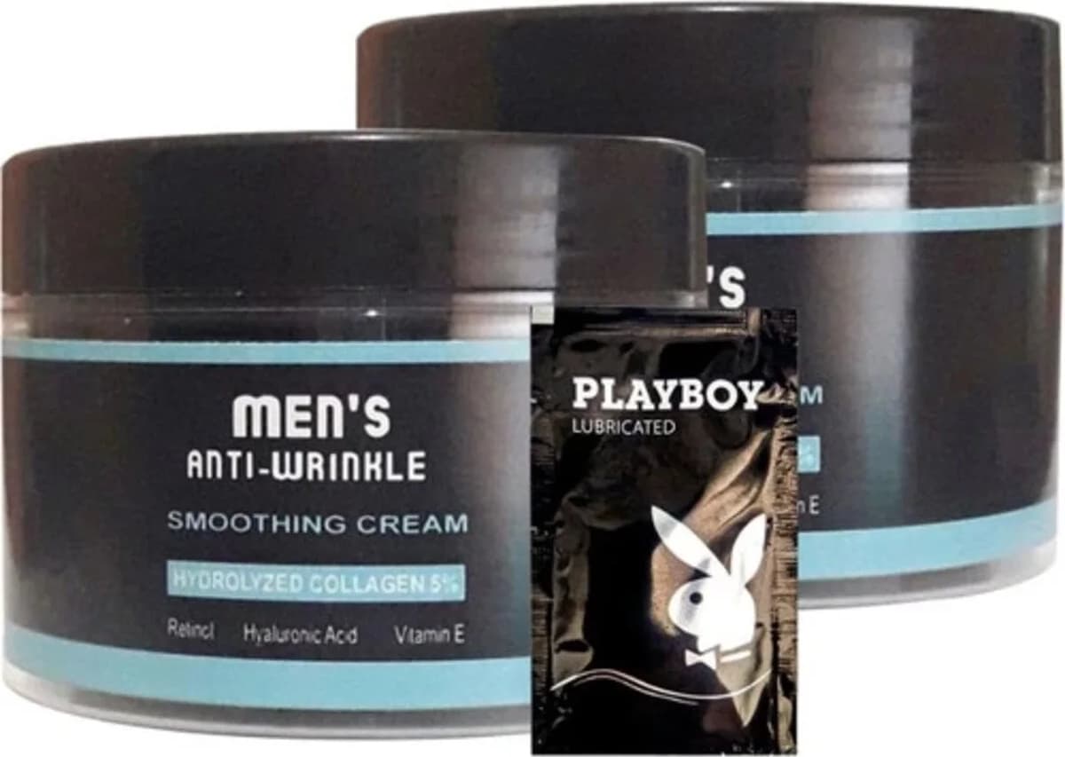 Süper Mens 2tane 100 ml SNMP20300 Antiwrinkle Erkek Yüz Cilt Kremi Smoothing Cream + Yanında Jel