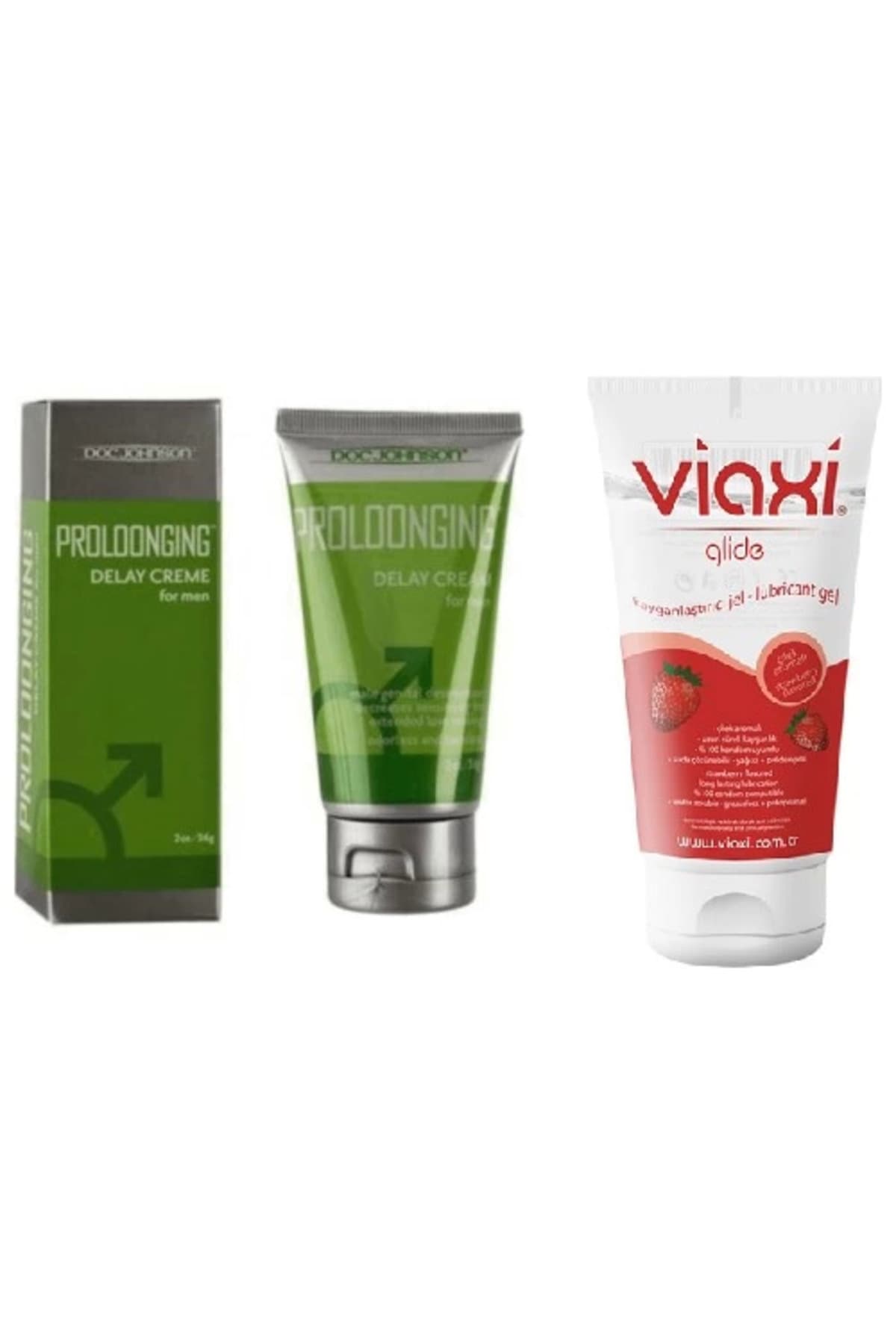 Viaxi Proloongıng Krem 56 Ml+Viaxi Çilek Aromalı Kayganlaştırcı