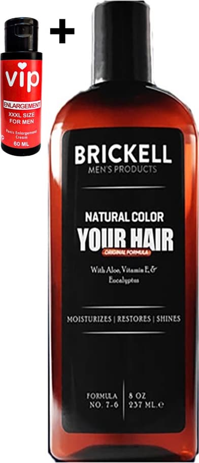 Brickell 237 ml Erkeklere Özel Saçsakal Beyazlıkgiderici Şampuan + Vip Erkekler Için Büyütücükalınlaştırıcı Xxxlkrem