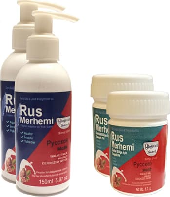 Hintohu Tüy Dökücü Azaltıcı Rus Merhemi 150 ml 2 Adet + Genital Bölge Merhemi 50 ml 2 Adet