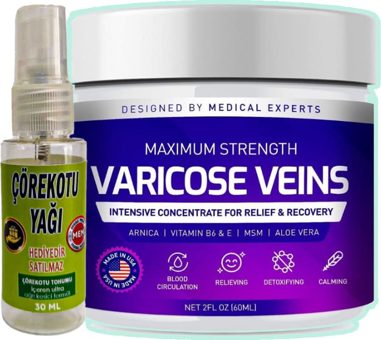 Pharmapulse Varicose Veins Purple Bakım Kremi 100 ml + Çörek Otu Yağı 30 ml