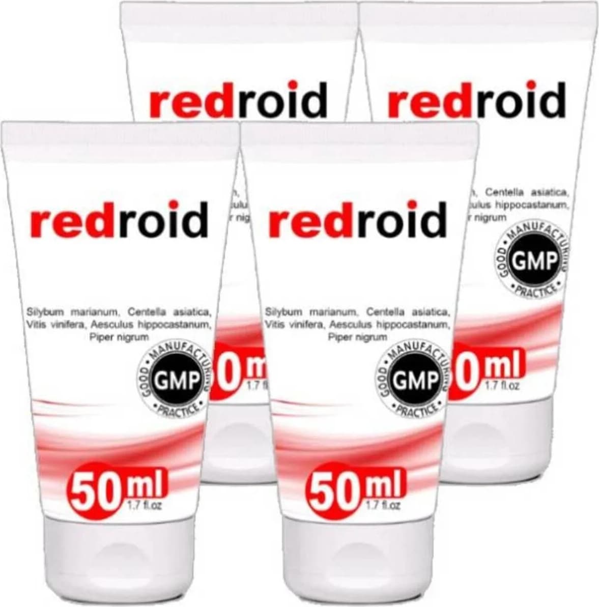 Süper Redroıd Doğal Özel Masaj Bakım Kremi 50 ml x 4 Adet