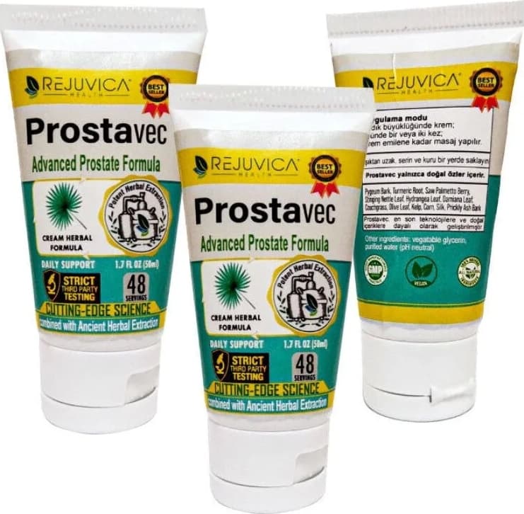 Süper Prostavec Cream 50 ml 3 Adet / Erkeklerin Özel Leyici Krem