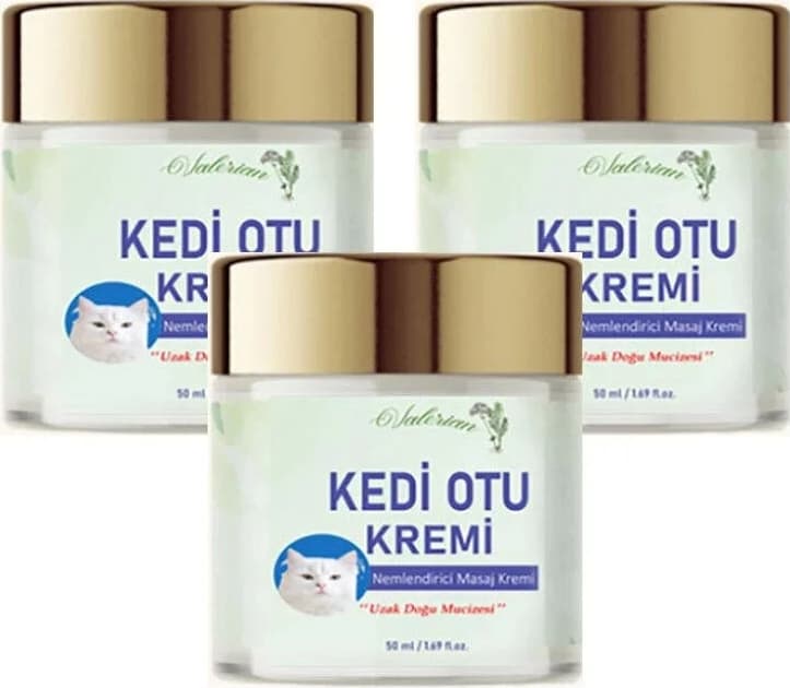 Süper Kedi Otu Kremi 50 ml 3 Adet Kafur Ağacı Yağı Içerikli Krem