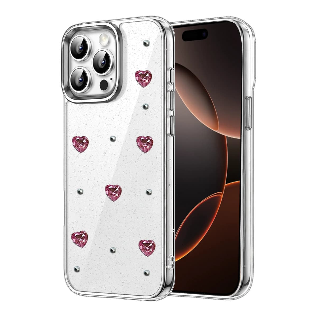 iPhone 14 Pro Max Fiyonk Desenli Kapak - Desen 3