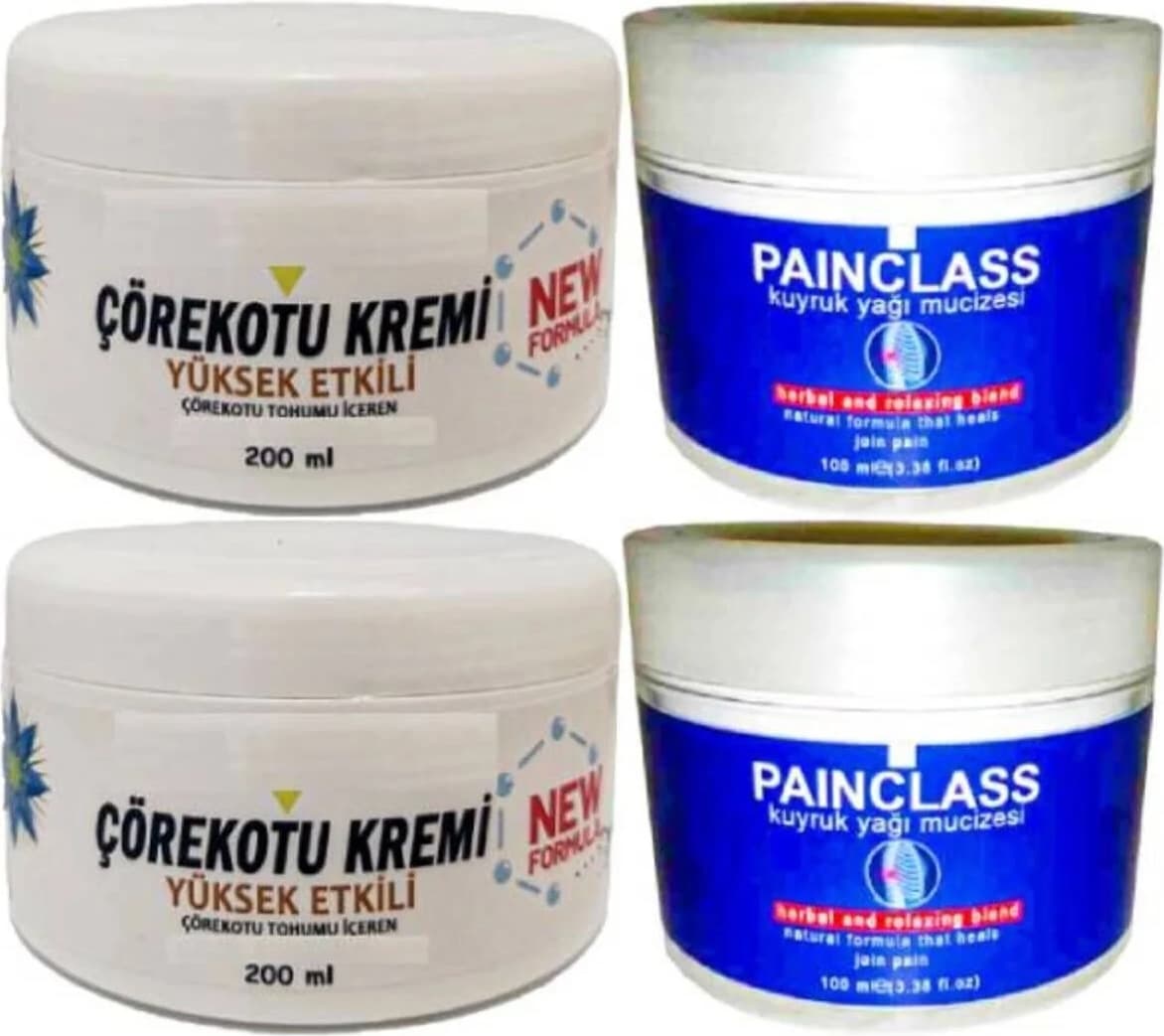 Çörek Otu Kremi Xl Boy Krem 2X200 Ml+Painclass Kuyruk Yağı 2X100 ml Kremi