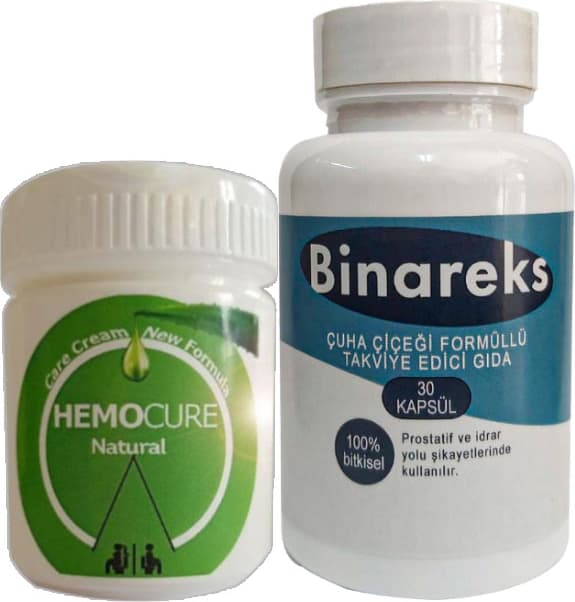 Hemocure Cream Özel Karışım 50 ml Kremi + Yanında Erkeklere Binarex 30LU Pırostat Caps