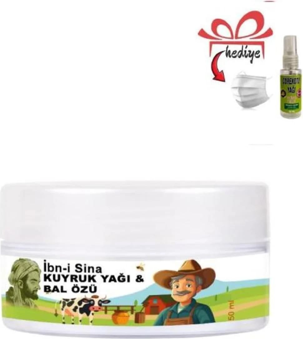 Ibni Sina Kuyruk Yağı&bal Özü Bakım Masaj Kremi 50 Ml+Çörek Otu Yağ ile