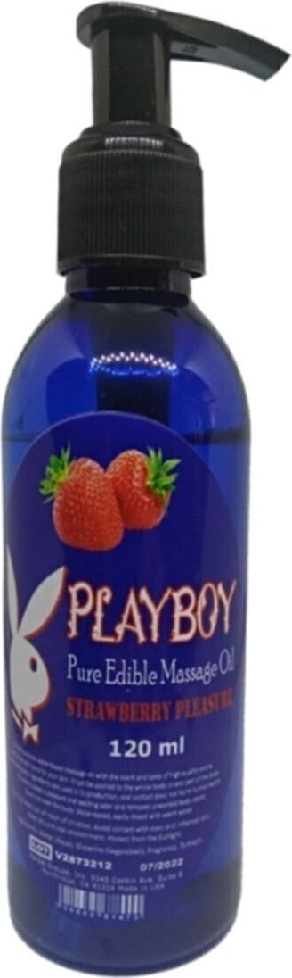 Endoles Playboy Pure Edible Massage Oil  Çilek Aromalı Dinlendirici Kokulu Masaj YAĞI120ML