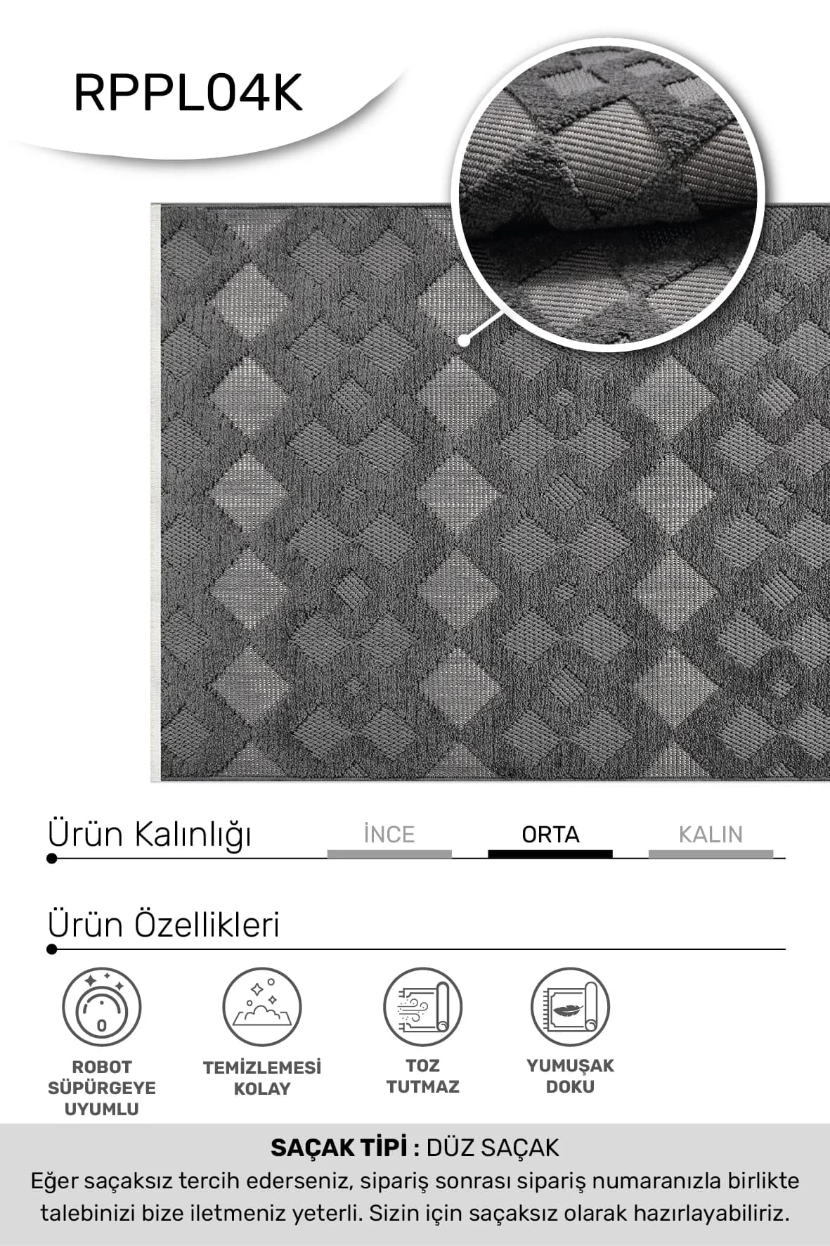 YoudayHomeCollection MASAL Model Oturma Odası Halısı