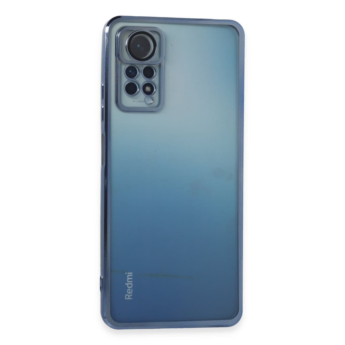 Note 11 Pro Kılıf Razer Lensli Silikon - Açık Mavi