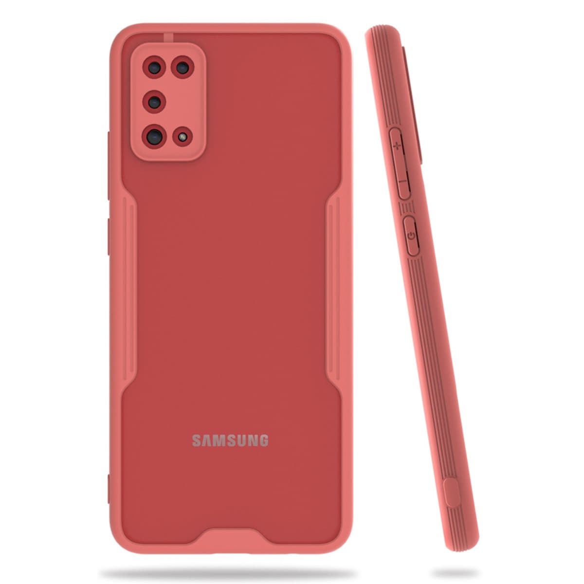 Galaxy A02S Kılıf Platin Silikon - Pembe