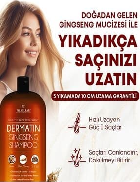 Dolce Dökülmeyi Engelleyen Yıkadıkça Uzatan Etkisiyle Dermatın Gingseng Shampoo x 2 Ad