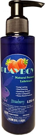 Playboy Çilekli Büyük 125 ml Boy Ebatta Kolay Girişler Için  | Kişisel Lubrikant Jel Anàl Kàydırıcı Vajìnal Kàyganlàştırıcı/ Playboy Strawberry Lubricant Gel