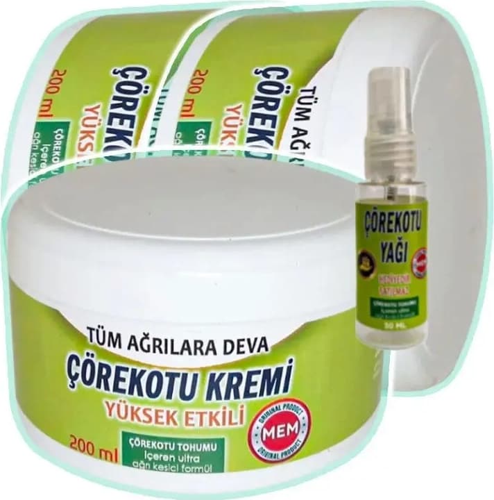 Çörek Otu Bakım Kremi 3X200 Ml+30 ml Çörek Otu Yağı ile
