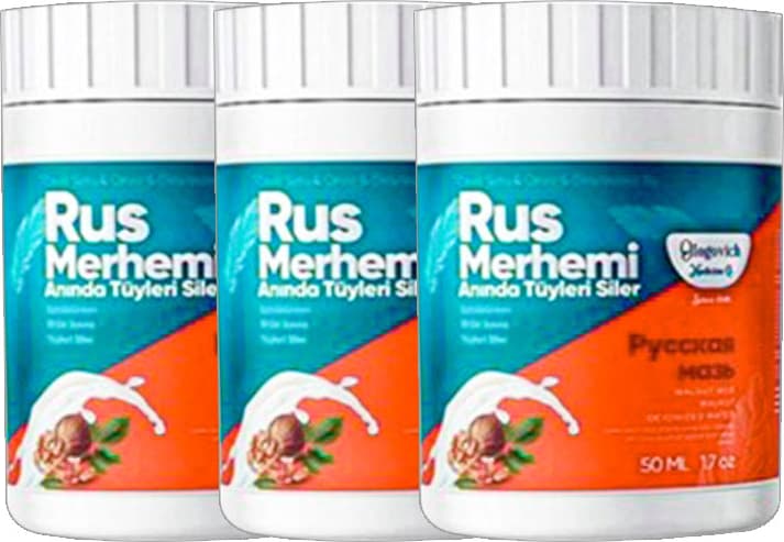 Glegnd Turquoise Tüylere Krem 3 Adet Ceviz & Ceviz Sütü Russ Merhemi 50 ml