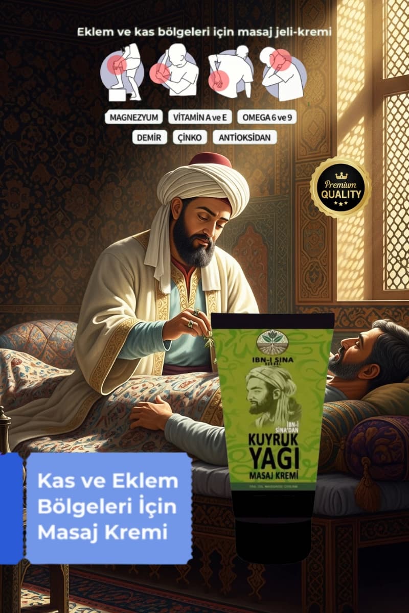 İbn-i Sina Kuyruk Yağı Mucizesi Vücut Diz İskelet İçin Masaj Kremi 50 ml