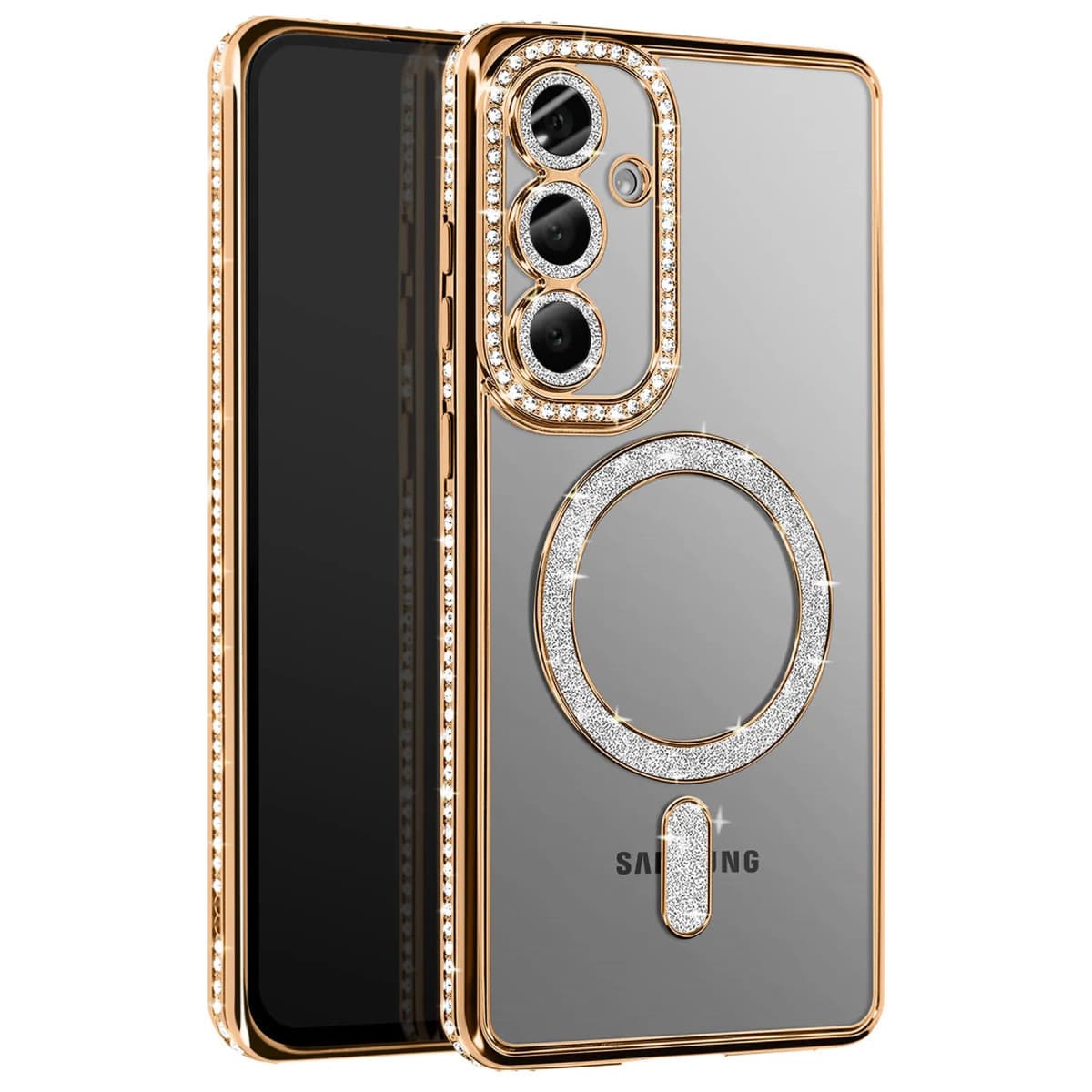 Galaxy S26 Joke Simli Magneticsafe Kılıf - Gold