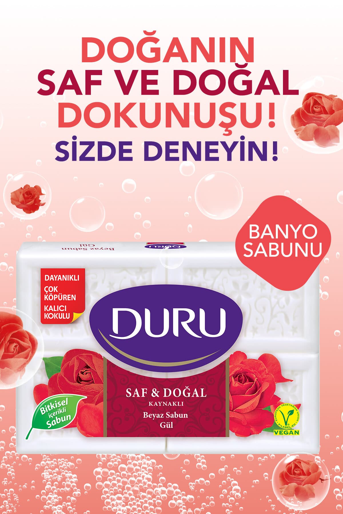 Kalip Sabun 600GR Saf Ve Doğal Gül