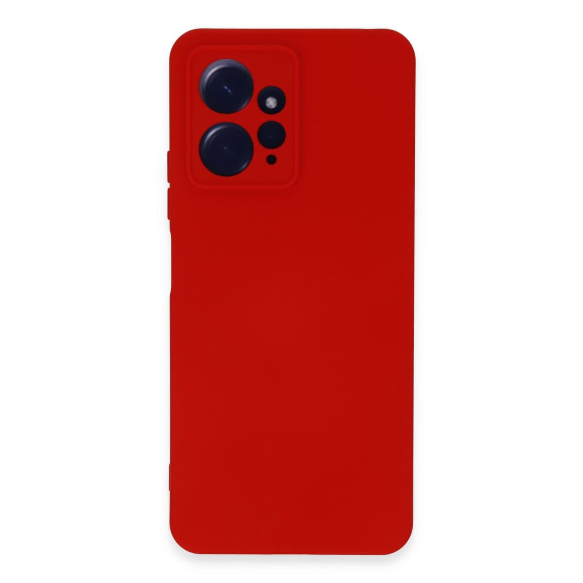 Note 12 4G Kılıf Nano içi Kadife Silikon - Kırmızı