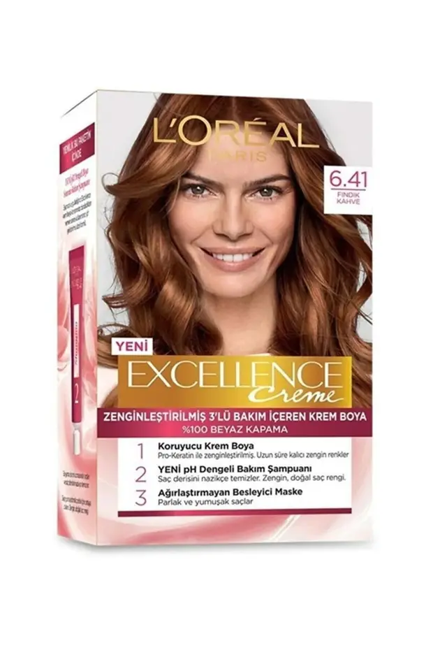 Paris Saç Boyasi & Excellence Intense 6.41 Findik Kahvesi