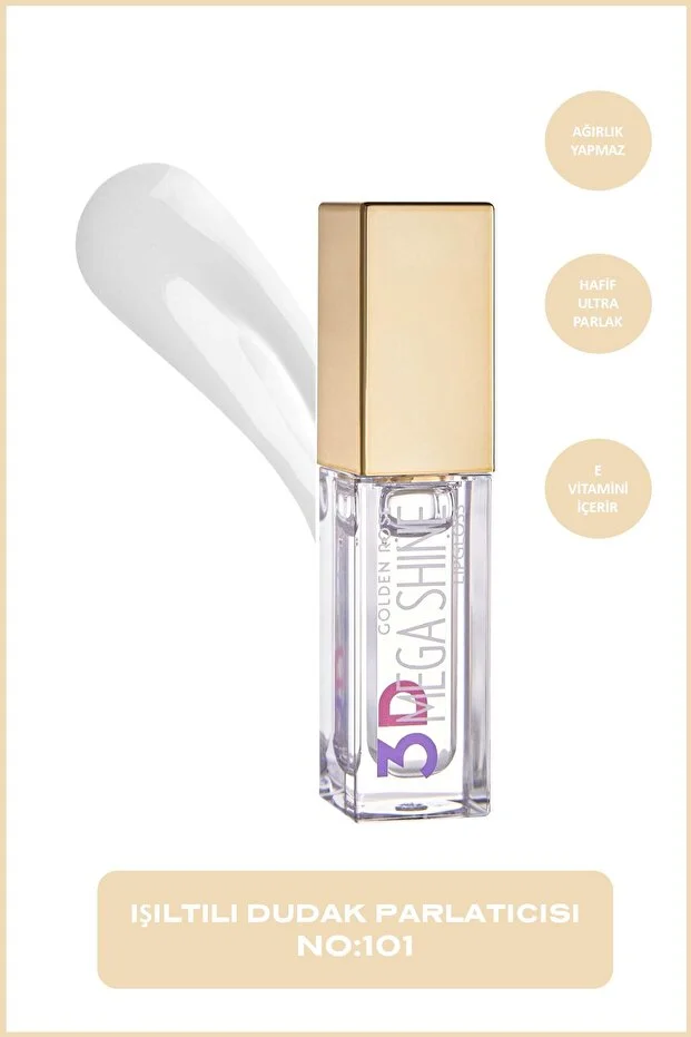 3d Mega Shine Lipgloss Ruj No:101 Clear