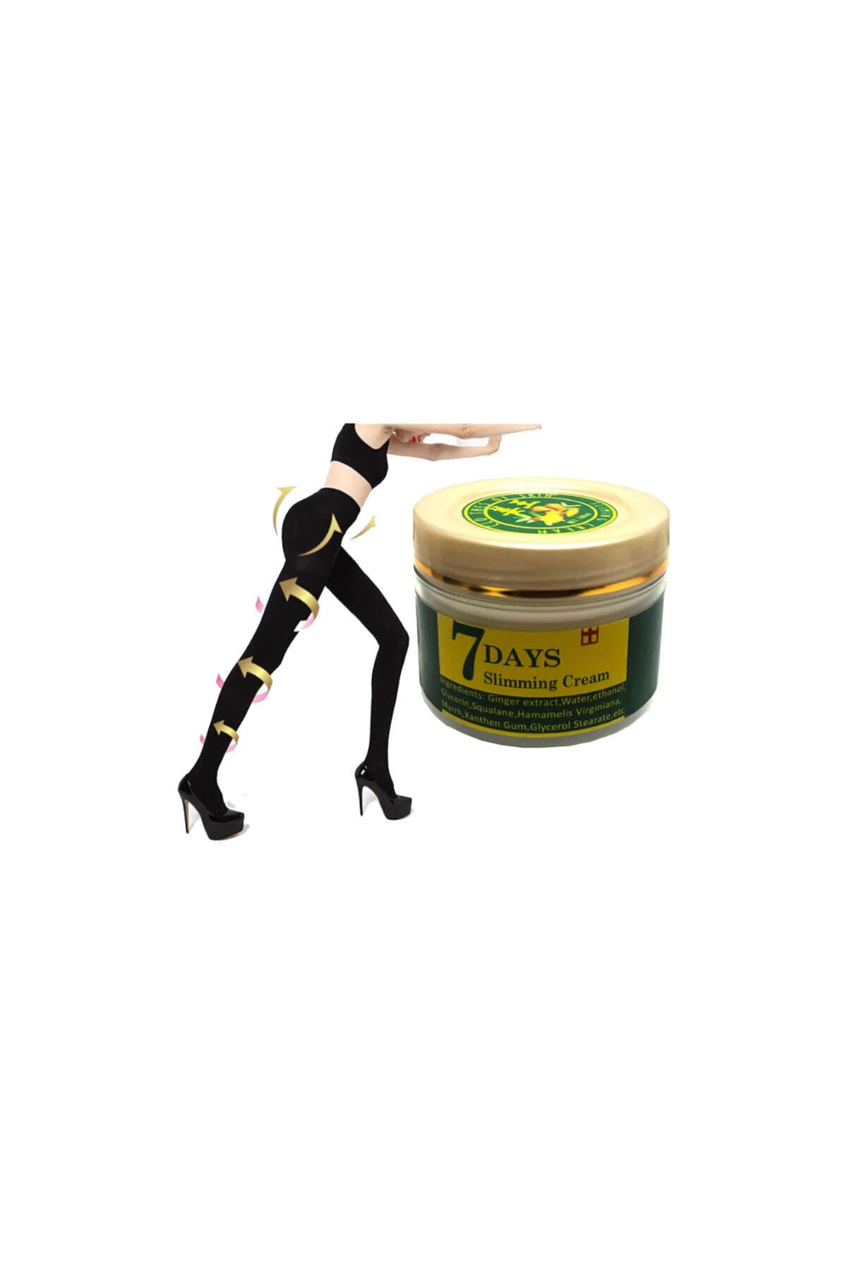 7Days Slimming Krem 100 ml Krem +L-XL Mikro Kapsüllü Şekillendirici Tayt
