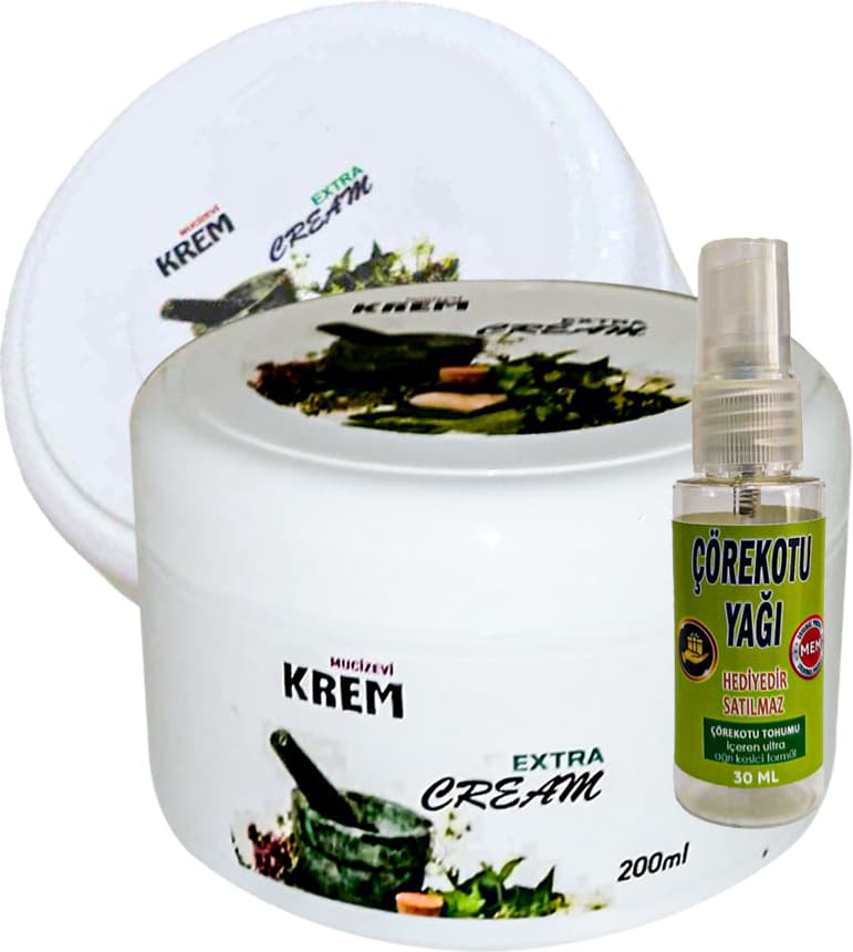 Mucizevi Krem 2 Adet Bölgesel Relax Kremi A-34:026 125 ml + Yanında Hediye 30 ml Çörek Otu Yağı