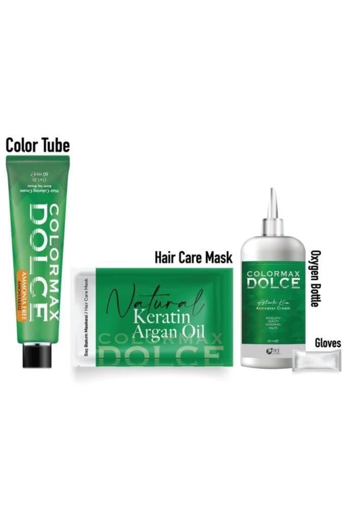 Dolce ARGAN/KERATİN Doğal Set Boya No: 7.34 Karamel(açık)