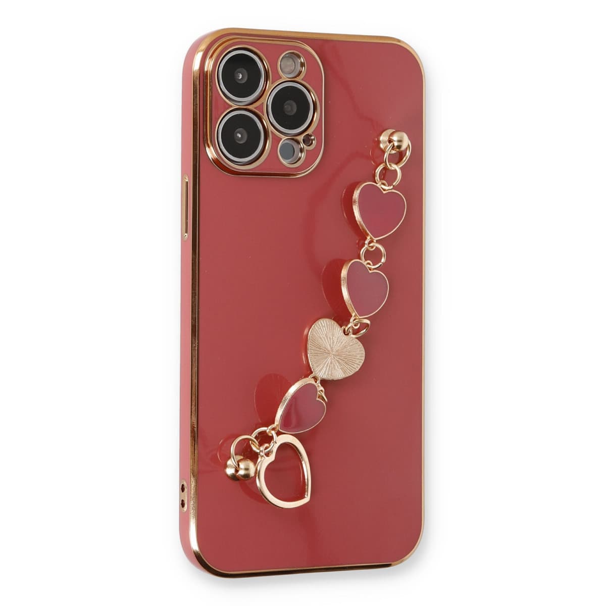 iPhone 13 Pro Kılıf Esila Silikon - Kırmızı