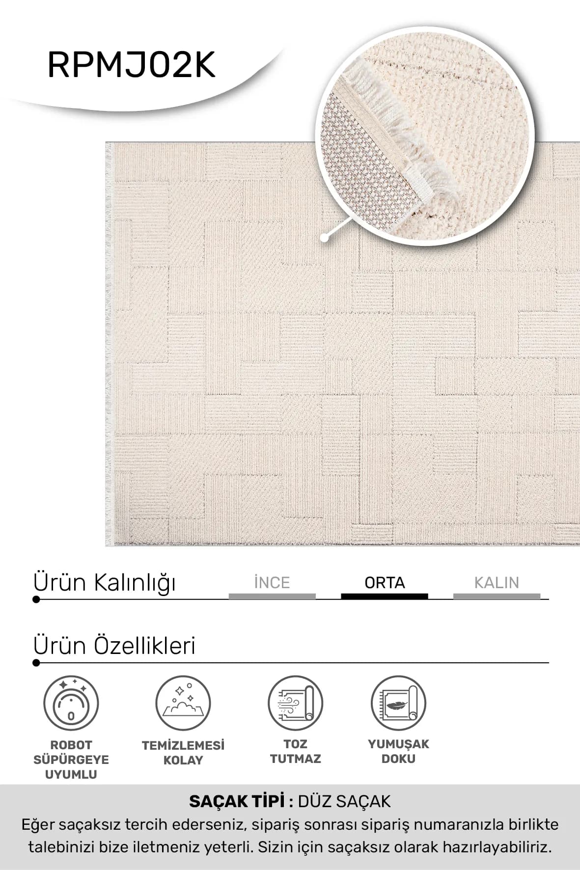 YoudayHomeCollection MARGİN Model Oturma Odası Halısı