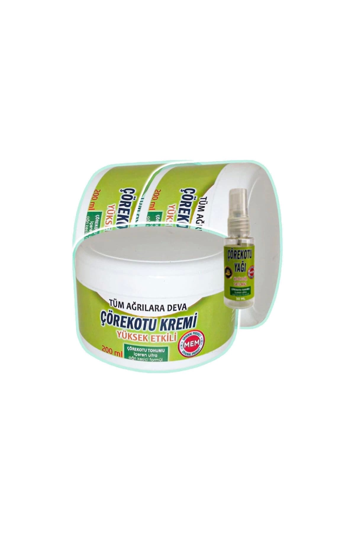 Çörek Otu Rahatlatıcı Bakım Kremi 3x200 ml+30 ml Çörek Otu Yağı ile