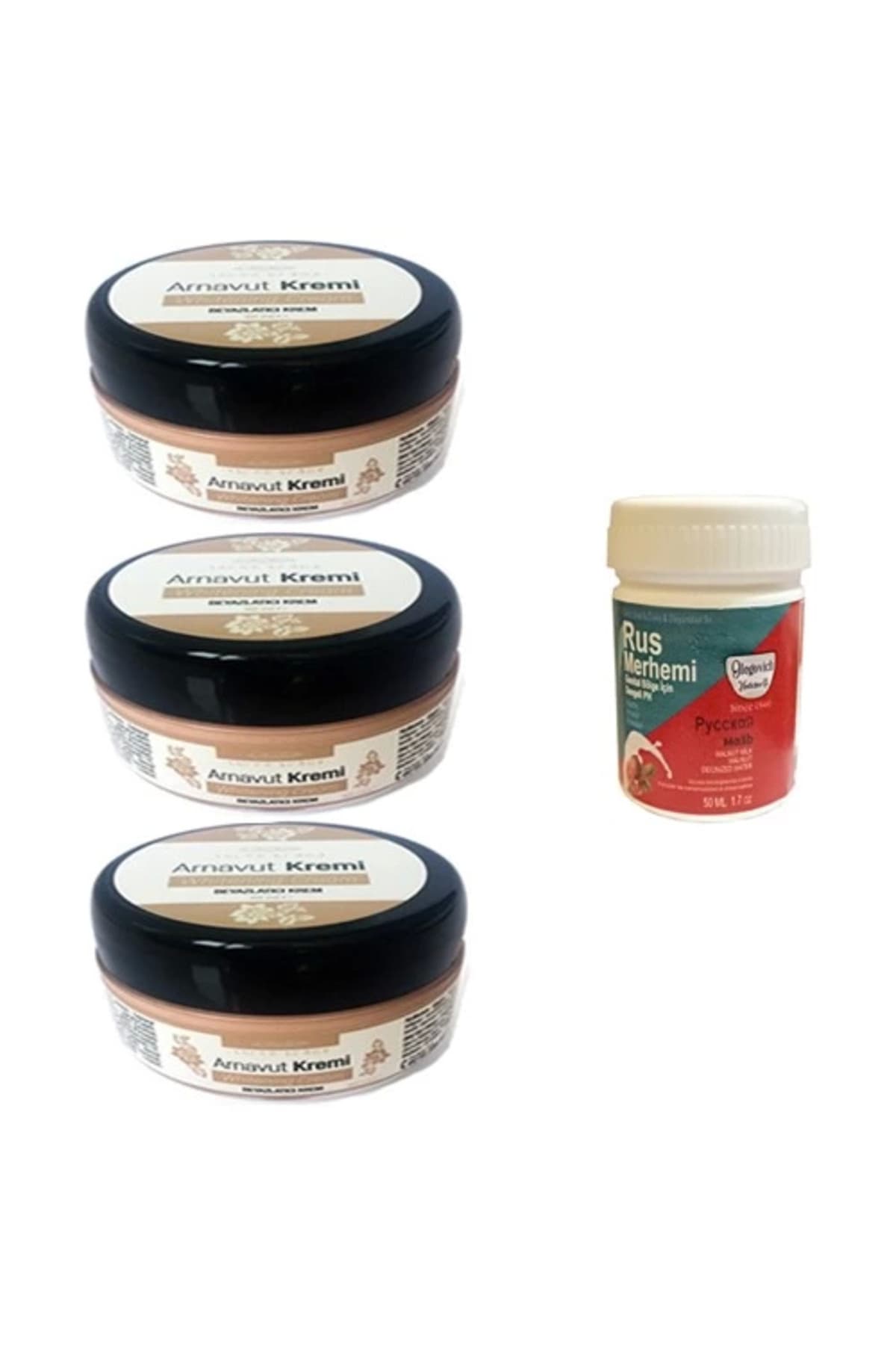 Three Brand Arnavut Kremi 3 Adet + Rus Merhemi 50 ml 1 Adet