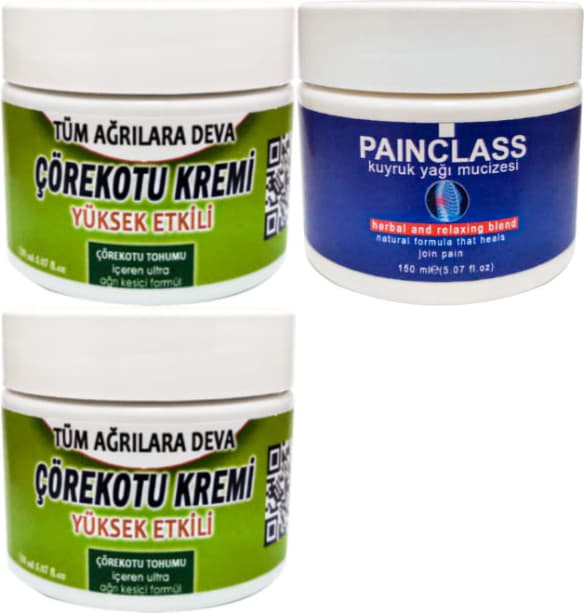 Çörek Otu Kremi 2 Adet 100 ml Kremi + Painclass 150 ml Kuıyruk Yağı Kremi Kremi