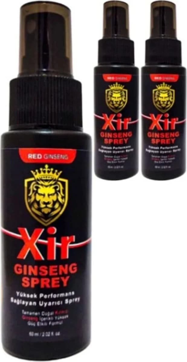 Süper Xir Ginseng Muzice 60 ml 3 Adet Erkeğe Özel Karışım 3xeffect Sprey