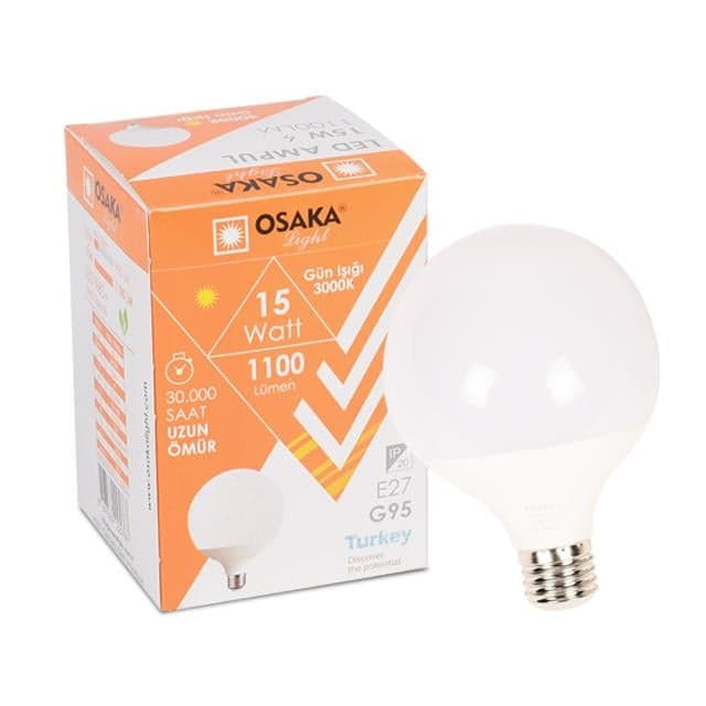 LEDP015 G95 15W G.ISIGI GLOP LED AMPUL
