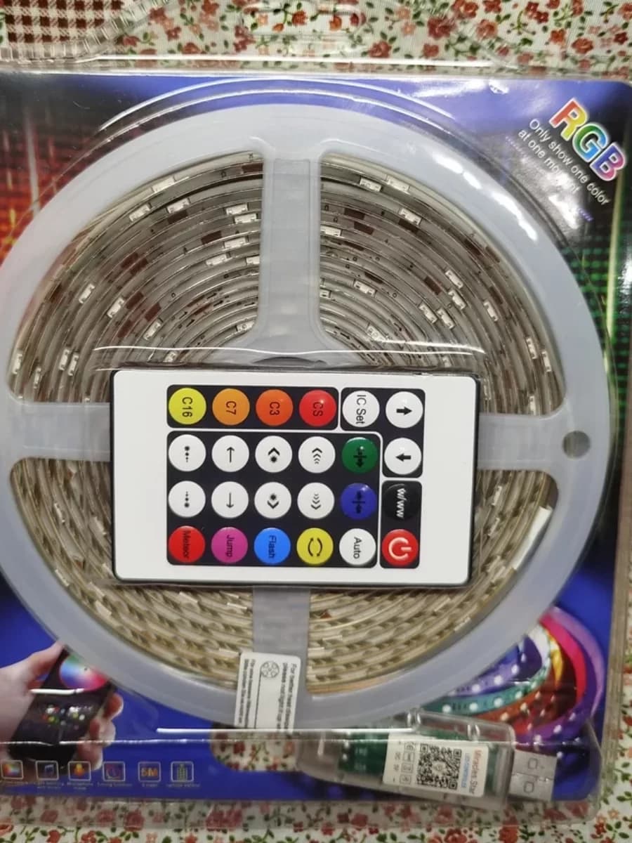10 Metre, Led Şerit, Usb Bağlantılı, Kumandalı, Ambiyans Işığı SDR-LED-109