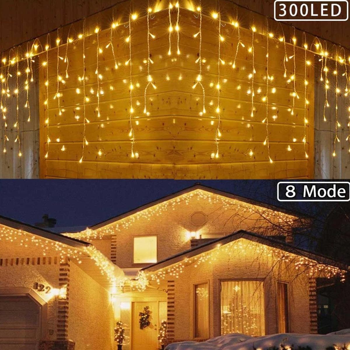 8 Fonksiyonlu 16 Saçaklı Perde Led 3 x 1