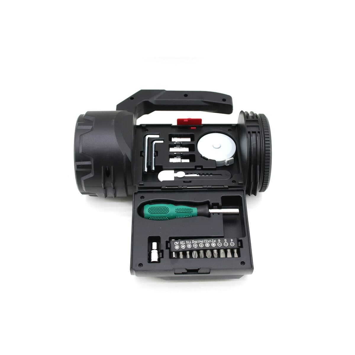 2İN1 19PCS = TAMİR - HIRDAVAT SETİ EL FENER - PROJEKTÖR LED + COB USB - TYPE-C - PİL ŞARJLI HS-310