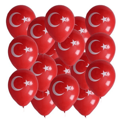 BAYRAKLI BALON 12İNC 100 PARÇA