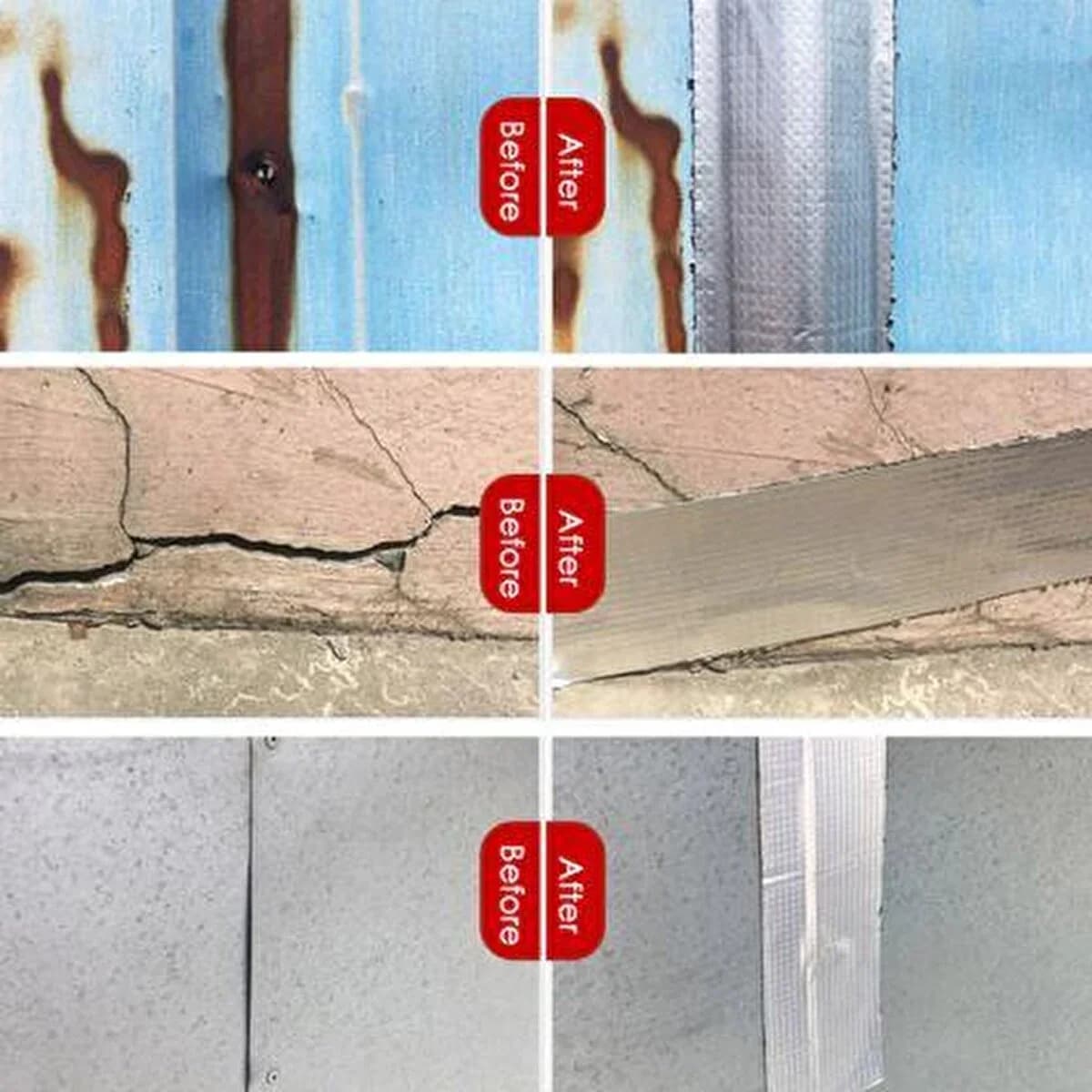 Çok Amaçlı Kuvvetli Yapıştırma Bandı Çamur Bant Su Geçirmez Tamir Bandı Su Sızdırmaz Bant 96 mm x 1.5 Mt