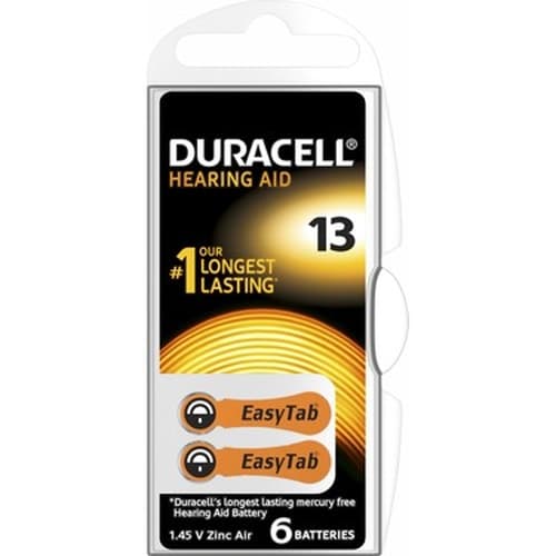 DURACELL 13 İŞİTME CİHAZI KULAK PİLİ 6 PARÇA KUTU