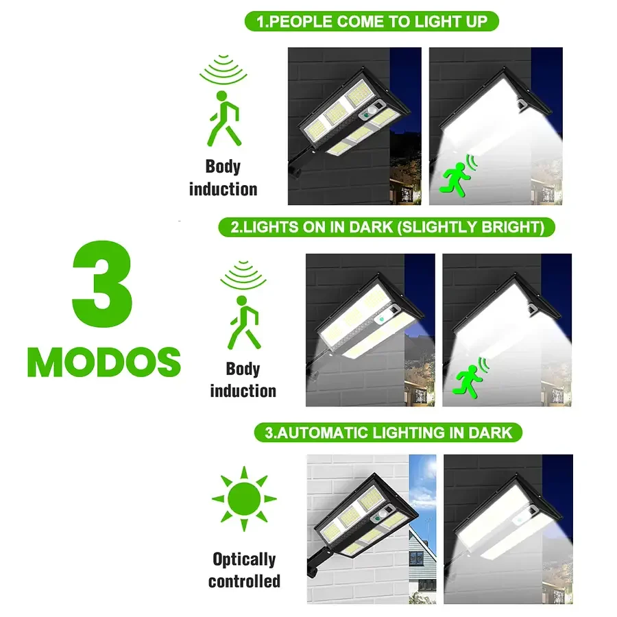 Hareket Sensörlü IP65 Güneş Enerjili LED Spot Kumandalı