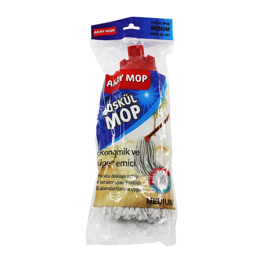 MEDIUM ÖRGÜLÜ İPLİ PÜSKÜL PAMUK MOP