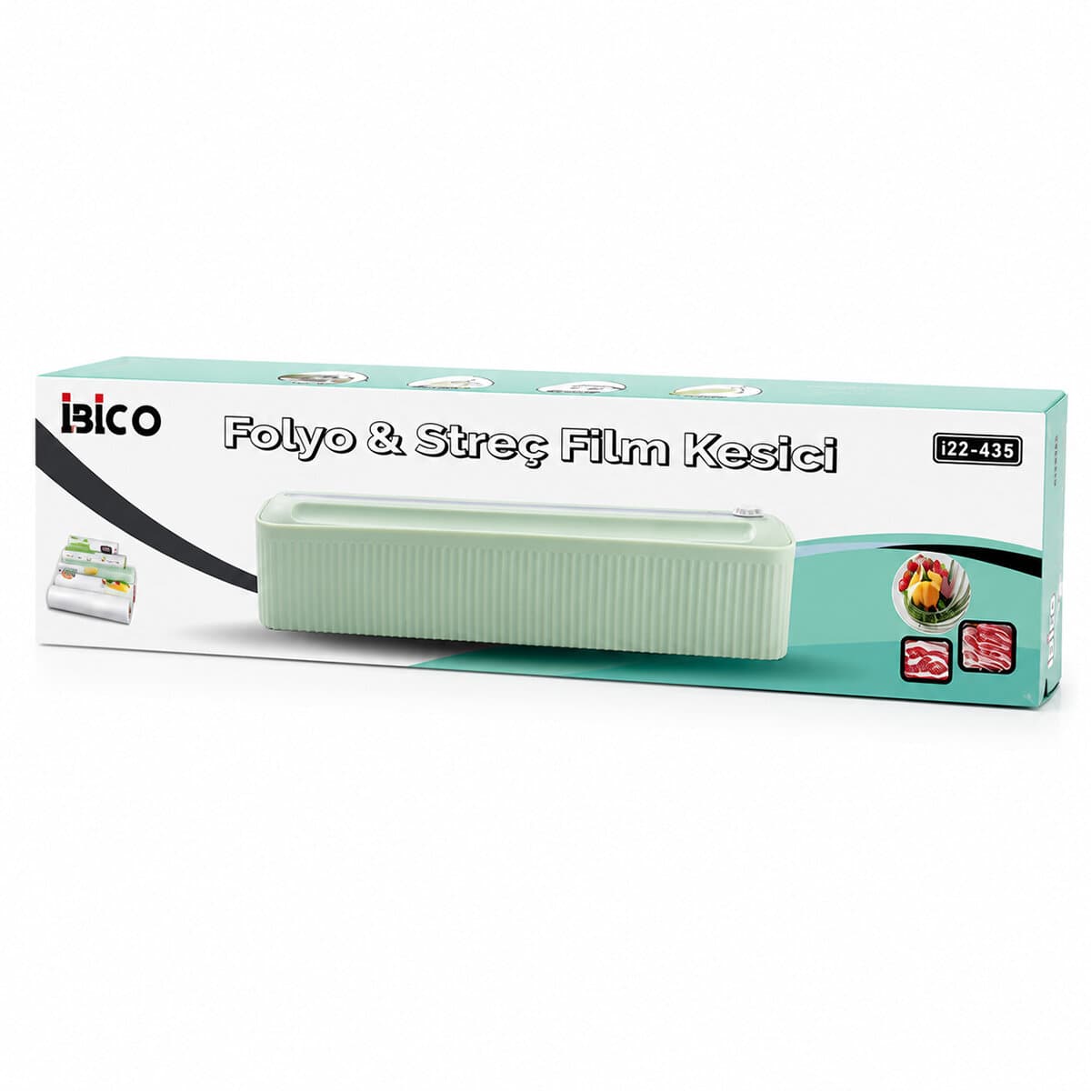 PLASTİK FOLYO - STREÇLİK FİLM KESİCİ 35CM PRATİK KESME APARATLI MANYETİK SABİTLEME